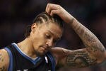 BOSTON, MA - JANUARY 03:  Michael Beasley #8 of the Minnesota Timberwolves reacts after he is called for an offensive foul in the first half against the Boston Celtics on January 3, 2011 at the TD Garden in Boston, Massachusetts. NOTE TO USER: User expressly acknowledges and agrees that, by downloading and/or using this Photograph, User is consenting to the terms and conditions of the Getty Images License Agreement.  (Photo by Elsa/Getty Images)