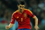 LONDON, ENGLAND - NOVEMBER 12:  David Villa of Spain in action during the international friendly match between England and Spain at Wembley Stadium on November 12, 2011 in London, England.  (Photo by Laurence Griffiths/Getty Images)