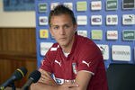 FLORENCE, ITALY - MAY 25:  Domenico Criscito of Italy during a press conference at Coverciano on May 25, 2012 in Florence, Italy.  (Photo by Claudio Villa/Getty Images)