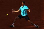 PARIS, FRANCE - MAY 28:  Gilles Simon of France plays a forehand in the men's singles first round match between Gilles Simon of France and Ryan Harrison of the USA during day 2 of the French Open at Roland Garros on May 28, 2012 in Paris, France.  (Photo by Matthew Stockman/Getty Images)