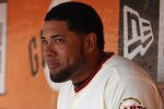 SAN FRANCISCO, CA - MAY 28: Melky Cabrera #53 of the San Francisco Giants sits in the dugout during a game against the Arizona Diamondbacks at AT&T Park on May 28, 2012 in San Francisco, California.  (Photo by Tony Medina/Getty Images)