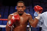 LAS VEGAS, NV - JULY 23:  James Kirkland poses after defeating Alexis Hloros by second round TKO in their middleweight bout at Mandalay Bay Events Center on July 23, 2011 in Las Vegas, Nevada.  (Photo by Scott Heavey/Getty Images)