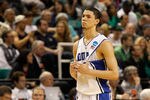 GREENSBORO, NC - MARCH 16:  Austin Rivers #0 of the Duke Blue Devils reacts after the Blue Devils lose to the Lehigh Mountain Hawks 75-70 during the second round of the 2012 NCAA Men's Basketball Tournament at Greensboro Coliseum on March 16, 2012 in Greensboro, North Carolina.  (Photo by Streeter Lecka/Getty Images)