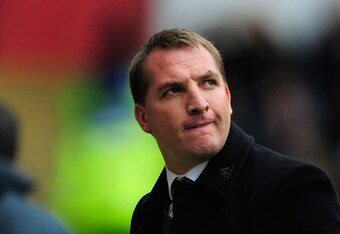 SWANSEA, WALES - APRIL 28:  Swansea manager Brendan Rodgers reacts during the Barclays Premier league match between Swansea City and Wolverhampton Wanderers at Liberty Stadium on April 28, 2012 in Swansea, Wales.  (Photo by Stu Forster/Getty Images)
