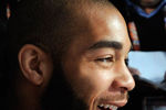 PRETORIA, SOUTH AFRICA - JUNE 16:  Oguchi Onyewu of US national football team speaks during a press conference at Irene Farm on June 16, 2010 in Irene near Pretoria, South Africa.  US will play their next World Cup Group C match against Slovenia on Friday June 18, 2010.  (Photo by Kevork Djansezian/Getty Images)