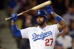 LOS ANGELES, CA - MAY 09:  Matt Kemp #27 of the Los Angeles Dodgers reacts after striking out swinging against the San Francisco Giants during the third inning at Dodger Stadium on May 9, 2012 in Los Angeles, California.  (Photo by Harry How/Getty Images)