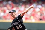 CINCINNATI, OH - MAY 27:  Jamie Moyer #50 of the Colorado Rockies throws a pitch during the game against the Cincinnati Reds at Great American Ball Park on May 27, 2012 in Cincinnati, Ohio.  (Photo by Andy Lyons/Getty Images)