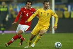 L'VIV, UKRAINE - NOVEMBER 15:  Andriy Shevchenko of Ukraine holds off Emanuel Pogatetz of Austria during the International Friendly match between Ukraine and Austria at the Lviv Arena on November 15, 2011 in L'viv, Ukraine.  (Photo by Richard Heathcote/Getty Images)