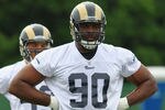 ST. LOUIS, MO - MAY 12: Michael Brockers #90 of the St. Louis Rams looks on during rookie mini camp at the ContinuityX Training Center on May 12, 2012 in St. Louis, Missouri. (Photo by Dilip Vishwanat/Getty Images)
