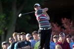 DUBLIN, OH - MAY 31: Rory McIlroy of Northern Ireland hits his tee shot on the par 4 10th hole during the first round of the Memorial Tournament presented by Nationwide Insurance at Muirfield Village Golf Club on May 31, 2012 in Dublin, Ohio.  (Photo by Andy Lyons/Getty Images)