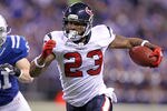 INDIANAPOLIS, IN - DECEMBER 22:  Arian Foster #23 of the Houston Texans runs with the ball during the NFL against the Indianapolis Colts at Lucas Oil Stadium on December 22, 2011 in Indianapolis, Indiana.  (Photo by Andy Lyons/Getty Images)
