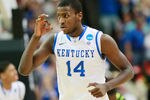 ATLANTA, GA - MARCH 25:  Michael Kidd-Gilchrist #14 of the Kentucky Wildcats clelebrates a three-pointer against the Baylor Bears in the first half during the 2012 NCAA Men's Basketball South Regional Final at the Georgia Dome on March 25, 2012 in Atlanta, Georgia.  (Photo by Kevin C. Cox/Getty Images)