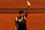 PARIS, FRANCE - MAY 29:  Maria Sharapova of Russia waves to the crowd as she celebrates victory in her women's singles first round match against Alexandra Cadantu of Romania during day 3 of the French Open at Roland Garros on May 29, 2012 in Paris, France.  (Photo by Matthew Stockman/Getty Images)