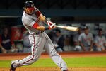 MIAMI GARDENS, FL - SEPTEMBER 26:  Michael Morse #38 of the Washington Nationals hits during a game against the Florida Marlins at Sun Life Stadium on September 26, 2011 in Miami Gardens, Florida.  (Photo by Mike Ehrmann/Getty Images)