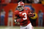 NEW ORLEANS, LA - JANUARY 09:  Trent Richardson #3 of the Alabama Crimson Tide runs with the ball against the Louisiana State University Tigers during the 2012 Allstate BCS National Championship Game at Mercedes-Benz Superdome on January 9, 2012 in New Orleans, Louisiana.  (Photo by Chris Graythen/Getty Images)
