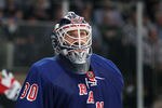 NEW YORK, NY - MAY 16:  Henrik Lundqvist #30 of the New York Rangers looks on in Game Two of the Eastern Conference Final against the New Jersey Devils during the 2012 NHL Stanley Cup Playoffs at Madison Square Garden on May 16, 2012 in New York City.  (Photo by Bruce Bennett/Getty Images)