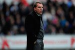 SWANSEA, WALES - APRIL 28:  Swansea manager Brendan Rodgers reacts during the Barclays Premier league match between Swansea City and Wolverhampton Wanderers at Liberty Stadium on April 28, 2012 in Swansea, Wales.  (Photo by Stu Forster/Getty Images)