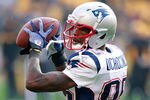 PITTSBURGH, PA - OCTOBER 30:  Chad Ochocinco #85 of the New England Patriots warms up before the game against the Pittsburgh Steelers at Heinz Field on October 30, 2011 in Pittsburgh, Pennsylvania.  (Photo by Gregory Shamus/Getty Images)