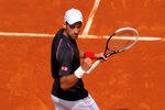 PARIS, FRANCE - MAY 30:  Novak Djokovic of Serbia celebrates match point after his men's singles second round match against Blaz Kavcic of Slovenia during day 4 of the French Open at Roland Garros on May 30, 2012 in Paris, France.  (Photo by Mike Hewitt/Getty Images)