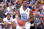 ST LOUIS, MO - MARCH 25:  Harrison Barnes #40 of the North Carolina Tar Heels gets set to attempt a shot against Kansas Jayhawks during the 2012 NCAA Men's Basketball Midwest Regional Final at Edward Jones Dome on March 25, 2012 in St Louis, Missouri. Kansas won 80-67.  (Photo by Andy Lyons/Getty Images)