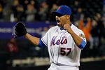 NEW YORK, NY - JUNE 01:  Johan Santana #57 of the New York Mets celebrates after pitching a no hitter against the St. Louis Cardinals at CitiField on June 1, 2012 in the Flushing neighborhood of the Queens borough of New York City. Johan Santana pitches the first no hitter in Mets history. Mets defeated the Cardinals 8-0.  (Photo by Mike Stobe/Getty Images)