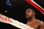 LAS VEGAS, NV - JULY 23:  James Kirkland looks on from his corner before taking on Alexis Hloros in their middleweight bout at Mandalay Bay Events Center on July 23, 2011 in Las Vegas, Nevada.  (Photo by Scott Heavey/Getty Images)