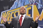 EAST RUTHERFORD, NJ - FEBRUARY 16: Triple H attends a press conference to announce that MetLife Stadium will host WWE Wrestlemania 29 in 2013 at MetLife Stadium on February 16, 2012 in East Rutherford, New Jersey. (Photo by Michael N. Todaro/Getty Images)