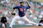 MINNEAPOLIS, MN - MAY 30: Francisco Liriano #47 of the Minnesota Twins delivers a pitch against the Oakland Athletics during the first inning on May 30, 2012 at Target Field in Minneapolis, Minnesota. (Photo by Hannah Foslien/Getty Images)
