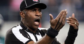 ARLINGTON, TX - DECEMBER 24:  NFL umpire Darrell Jenkins #76 at Cowboys Stadium on December 24, 2011 in Arlington, Texas.  (Photo by Ronald Martinez/Getty Images)