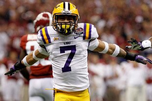 NEW ORLEANS, LA - JANUARY 09:  Tyrann Mathieu #7 of the Louisiana State University Tigers reacts after breaking up a play against the Alabama Crimson Tide during the 2012 Allstate BCS National Championship Game at Mercedes-Benz Superdome on January 9, 2012 in New Orleans, Louisiana.  (Photo by Chris Graythen/Getty Images)
