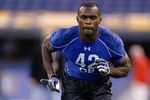 INDIANAPOLIS, IN - MARCH 2: Defensive back Myron Rolle of Florida State runs during the NFL Scouting Combine presented by Under Armour at Lucas Oil Stadium on March 2, 2010 in Indianapolis, Indiana. (Photo by Scott Boehm/Getty Images)
