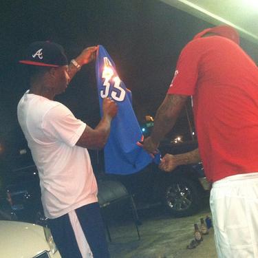 kd jersey burning