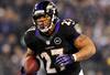 December 2, 2012;Baltimore, MD, USA; Baltimore Ravens running back Ray Rice (27) runs past Pittsburgh Steelers cornerback Cortez Allen (28) for a 34 yard touchdown at M&T Bank Stadium. Mandatory Credit: Evan Habeeb-USA TODAY Sports