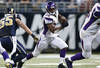 ST. LOUIS, MO - DECEMBER 16: Adrian Peterson #28 of the Minnesota Vikings runs with the ball against the St. Louis Rams during the game at Edward Jones Dome on December 16, 2012 in St. Louis, Missouri. The Vikings won 36-22 as Peterson rushed for 212 yards. (Photo by Joe Robbins/Getty Images)