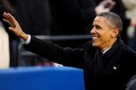December 10, 2011;Landover, MD, USA;President Barack Obama (left) waves to fans at half time during the game between the Army Black Knights and Navy Midshipmen at FedEx Field. Mandatory Credit: Evan Habeeb-USA TODAY Sports