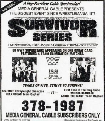 Review WWF/WWE Survivor Series 1988 DVD  Wrestling DVD Network