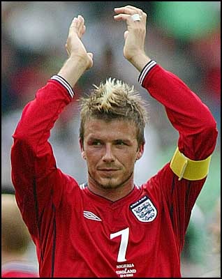 Beckham 2002 World  on The 10 Best World Cup Hairstyles Of All Time   Bleacher Report