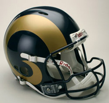 Sneak peak at original Rams football helmet dating back to 1946 