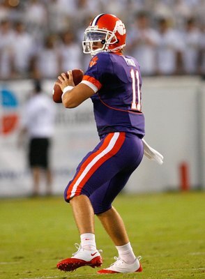 ATLANTA - SEPTEMBER 10:  Kyle Parker #11 of the Clemson Tigers against the Georgia Tech Yellow Jackets at Bobby Dodd Stadium on September 10, 2009 in Atlanta, Georgia.  (Photo by Kevin C. Cox/Getty Images)