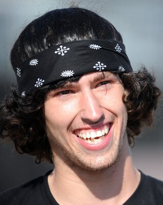 CARSON, CA - JULY 31:  Garrett Reynolds smiles after winning gold in the BMX Freestyle Street Final during X Games 15 at the Home Depot Center on July 31, 2009 in Carson, California.  (Photo by Harry How/Getty Images)