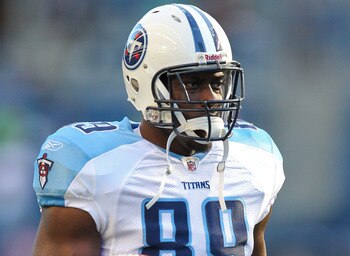 SEATTLE - AUGUST 14:  Wide receiver Jared Cook #89 of the Tennessee Titans rushes during warmups prior to the preseason game against the Seattle Seahawks at Qwest Field on August 14, 2010 in Seattle, Washington. (Photo by Otto Greule Jr/Getty Images)