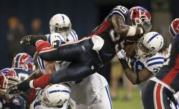 Joique Bell scores on this fourth quarter dive in to the end zone