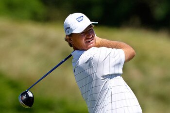 KOHLER, WI - AUGUST 15:  Ernie Els of South Africa  watches his tee shot on the second hole during the final round of the 92nd PGA Championship on the Straits Course at Whistling Straits on August 15, 2010 in Kohler, Wisconsin.  (Photo by Sam Greenwood/Ge