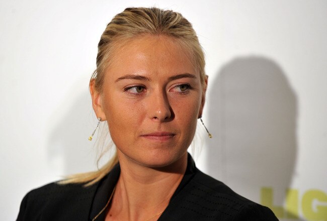 NEW YORK - AUGUST 25:  Tennis player Maria Sharapova attends a press confrence at the Nike Tennis Primetime Knockout event at Pier 54 on August 25, 2010 in New York City.  (Photo by Bryan Bedder/Getty Images)