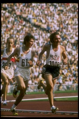 Prefontaine, shown here with the mustache, died when he crashed his car.