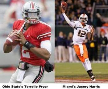 Battle of the QB's Terrelle Pryor vs. Jacory Harris