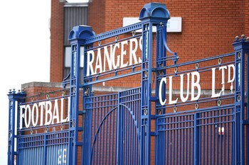 GLASGOW, UNITED KINGDOM - AUGUST 14:  General view of Ibrox stadium prior to the the Clydesdale Bank Scottish Premier League match between Glasgow Rangers and Kilmarnock at  Ibrox Stadium on August 14, 2010 in Glasgow, Scotland. (Photo by Ian MacNicol/Get