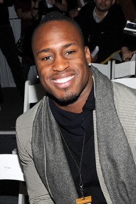 NEW YORK - FEBRUARY 11:  NFL player Vernon Davis attends the Duckie Brown Fall 2010 Fashion Show during Mercedes-Benz Fashion Week at The Salon at Bryant Park on February 11, 2010 in New York City.  (Photo by Jason Kempin/Getty Images for IMG)