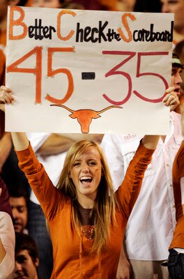 Nothing Texas did could remind the BCS enough about their 45-35 victory over Oklahoma in 2008.  The Sooners jumped Texas to go to the national championship game.