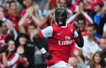 Sagna celebrates his game winning assist